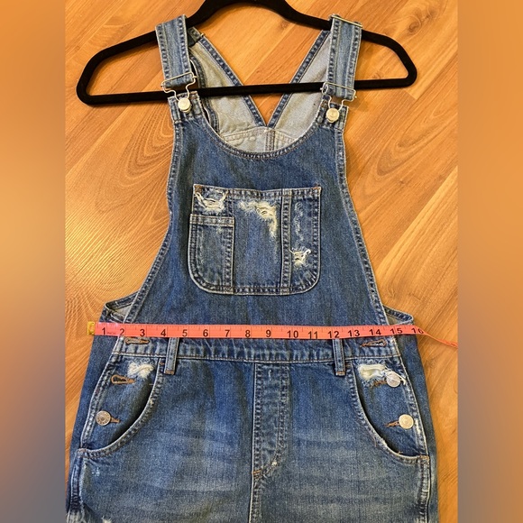 Topshop jeans denim overalls size 4 - Picture 5 of 6